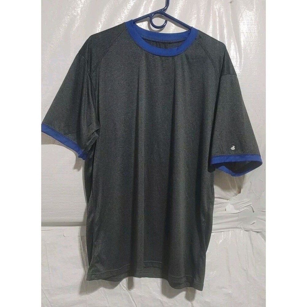 Badger Short Sleeve Ringer TShirt Size Men's XL 100% Polyester